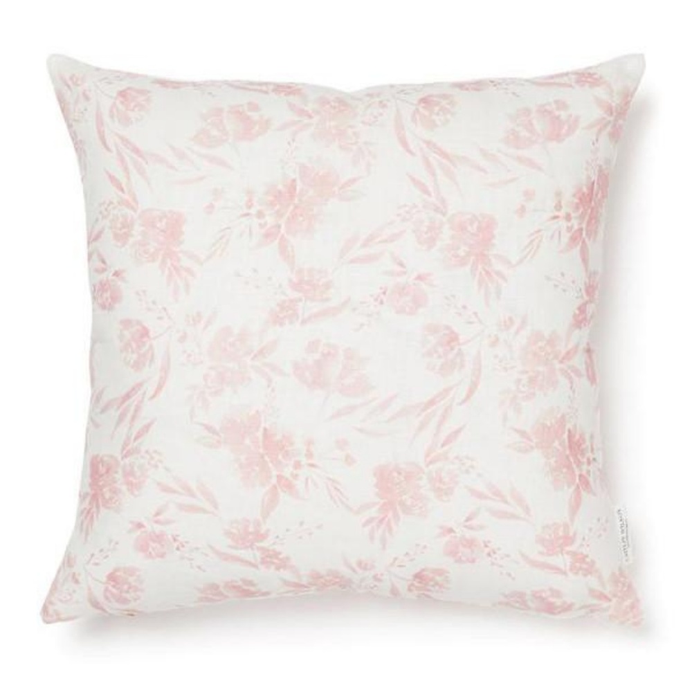 Caitlin Wilson Throw Pillow Blush Pink Floral